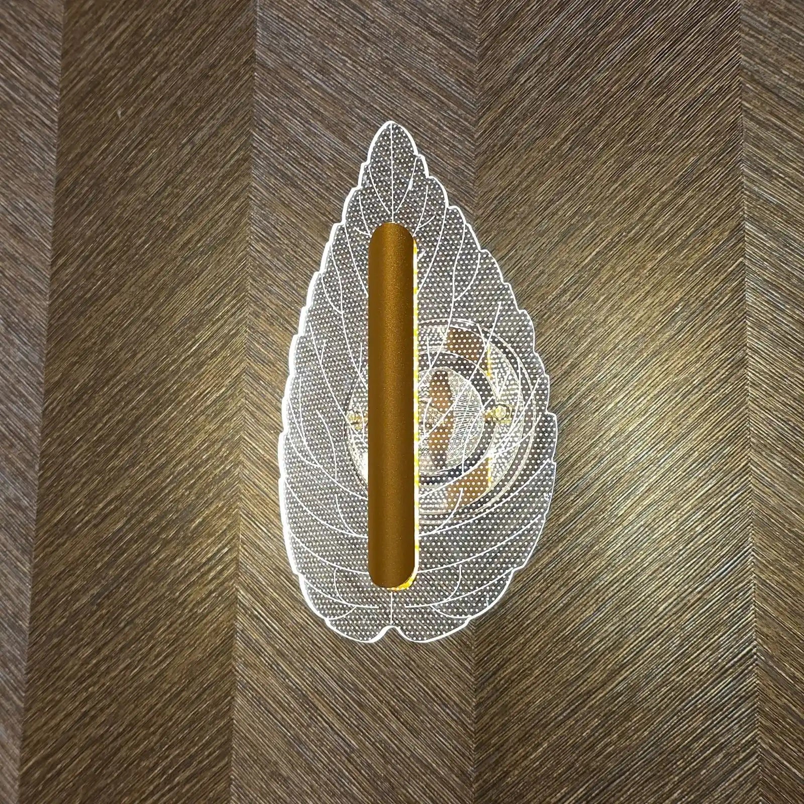 Leaf Akrilik Cam Aplik
