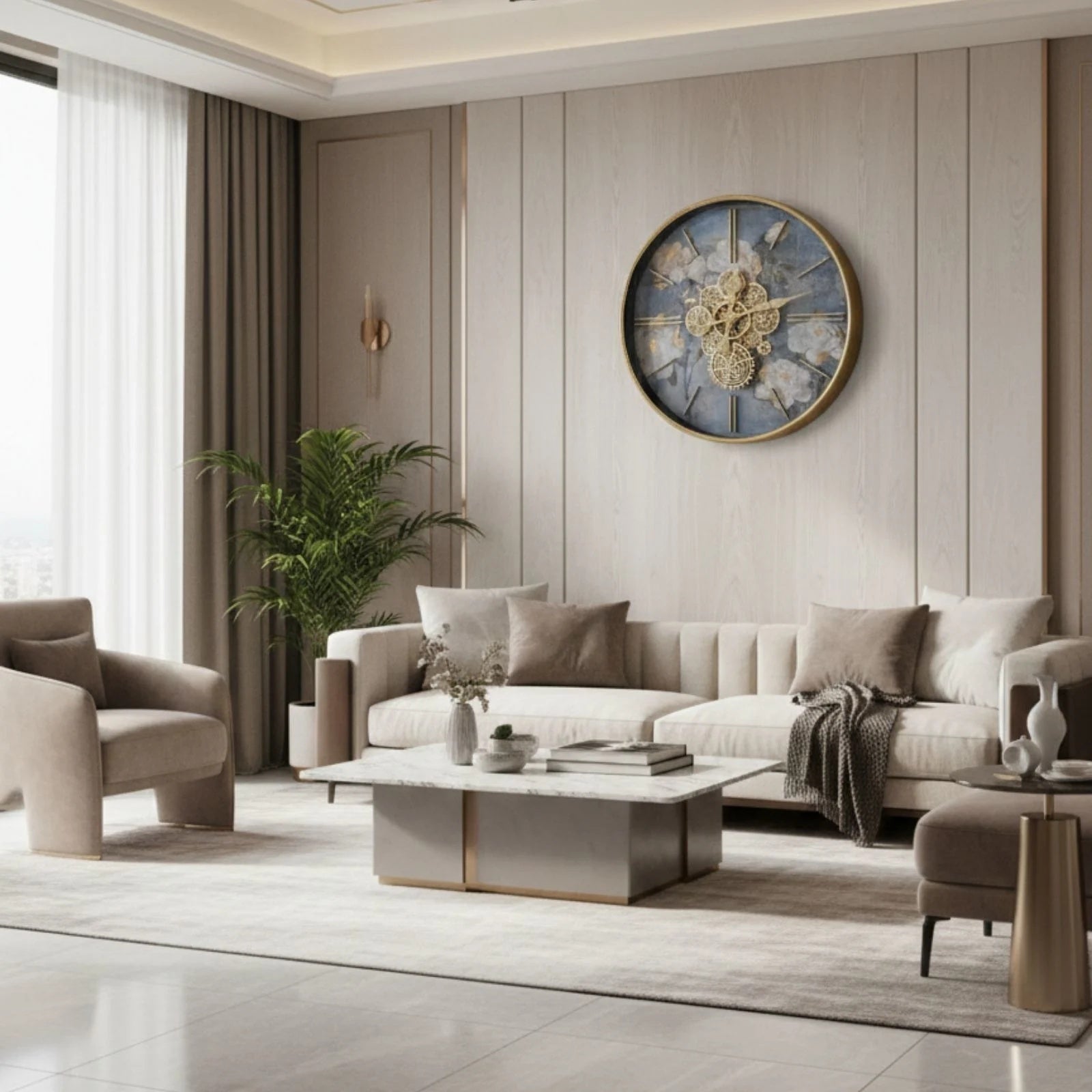 Zen Mekanizmalı Duvar Saati